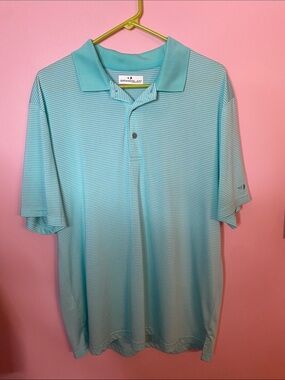 Grand Slam Men’s Aqua Stripe Polo